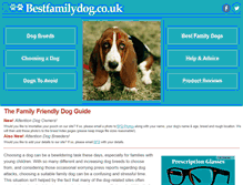 Tablet Screenshot of bestfamilydog.co.uk